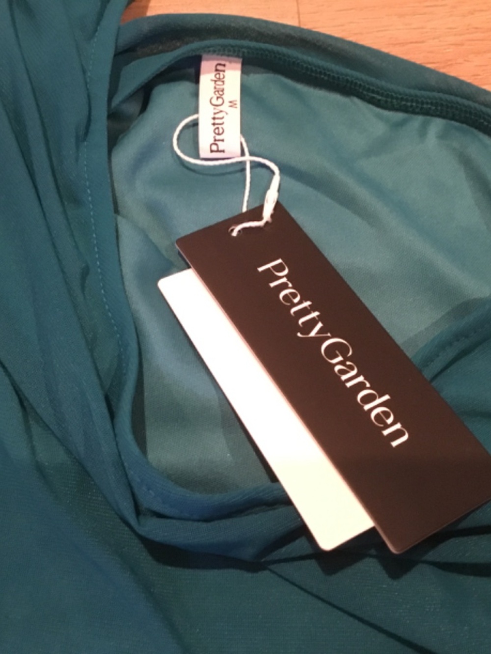 NWT PRETTYGARDEN Women’s Ruched Bodycon One Shoulder Midi Cocktail Dress Size M - Picture 6 of 7